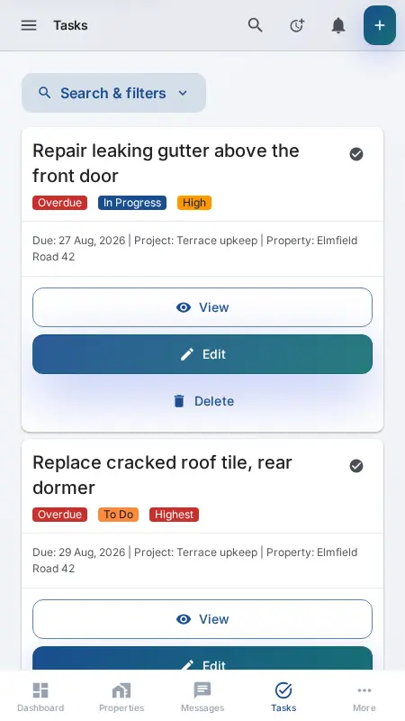 Tasks